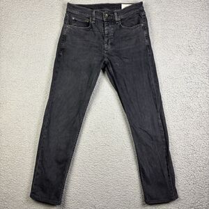 Rag & Bone Fit 2 Slim Fit Jeans In‎ KENT Size 31x29.5 Black Dark Gray Denim